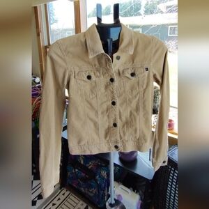 Vintage Abercrombie And Fitch Small Light Brown Corduroy Jacket